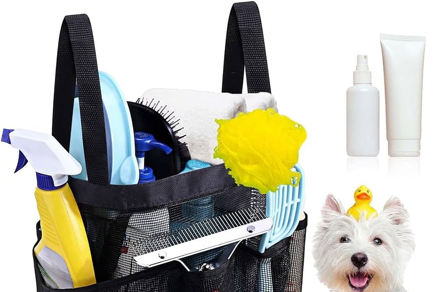Puppy grooming supplies